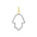 Pendentif Darel Or Jaune Oxyde De Zirconium - Pendentifs Main de Fatma Femme | Histoire d’Or