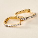 Cr&eacute;oles Or Jaune Araminta Diamant - Boucles d'oreilles cr&eacute;oles Femme | Histoire d&rsquo;Or