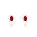 Boucles D'oreilles Puces Vladimir Or Jaune Diamant Et Rubis - Clous d'oreilles Femme | Histoire d’Or