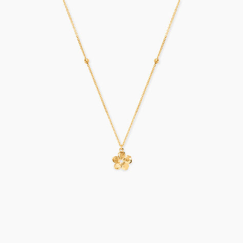 Collier Sakura Love Or Jaune Oxyde De Zirconium - Colliers Femme | Histoire d&rsquo;Or