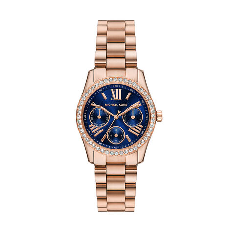 Montre Michael Kors Lexington Lux Bleu - Montres Femme | Histoire d&rsquo;Or