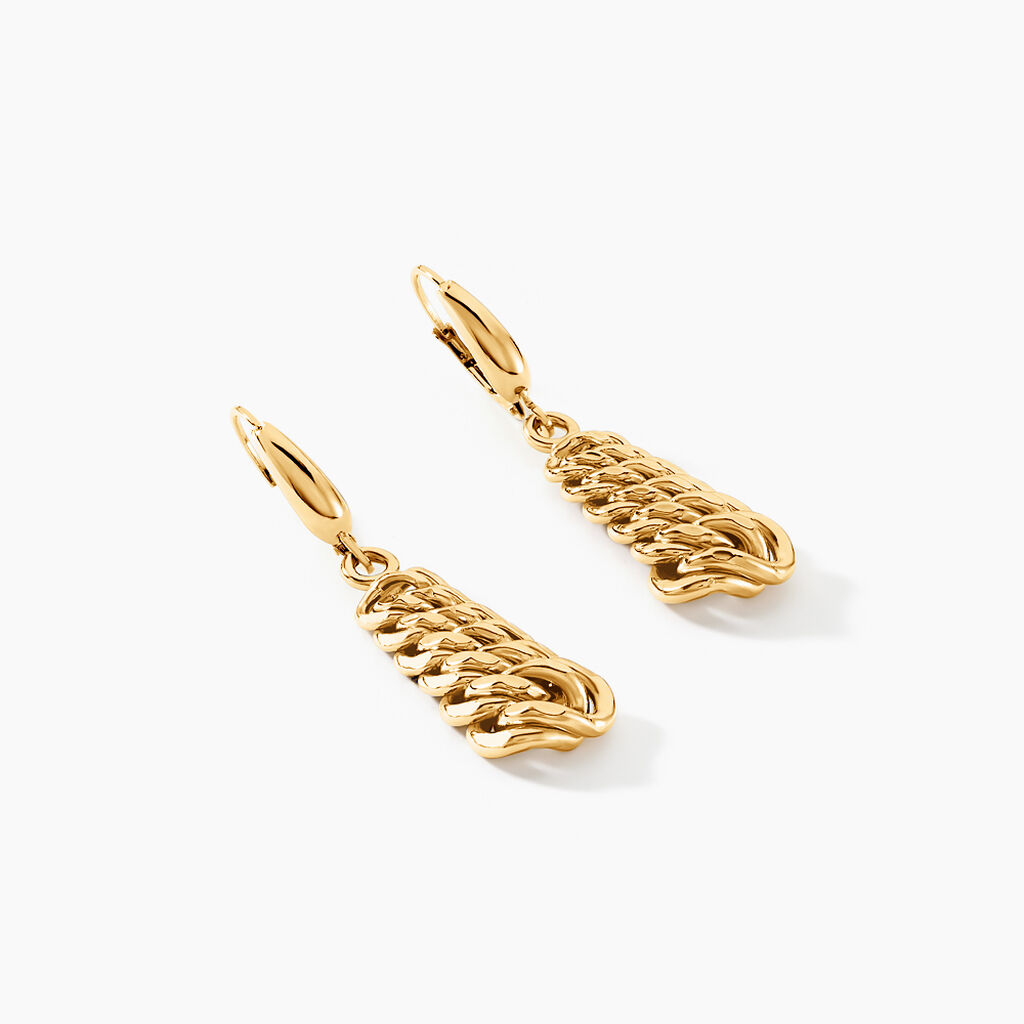 Boucles D'oreilles Pendantes Jimmy Or Jaune - Boucles d'oreilles pendantes Femme | Histoire d’Or