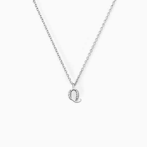 Collier Neruda Argent Blanc Oxyde De Zirconium - Colliers fantaisie Femme | Histoire d&rsquo;Or