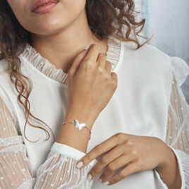Bracelet Argent Rhodié Lauree - Bracelets Papillon Femme | Histoire d’Or