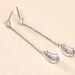 Boucles D'oreilles Pendantes Searlas Or Blanc Oxyde De Zirconium - Boucles d'oreilles pendantes Femme | Histoire d’Or