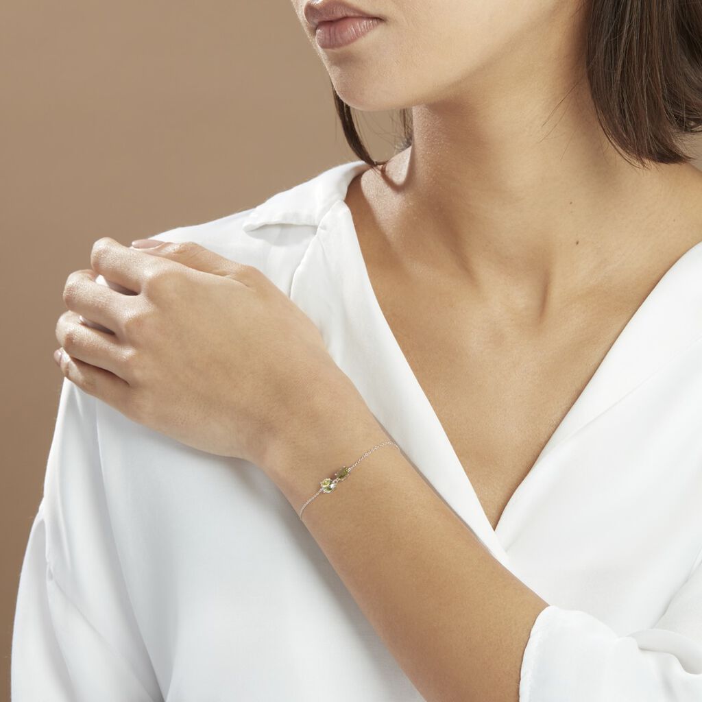 Bracelet Argent Blanc Brenna Oxydes De Zirconium - Bracelets Femme | Histoire d’Or