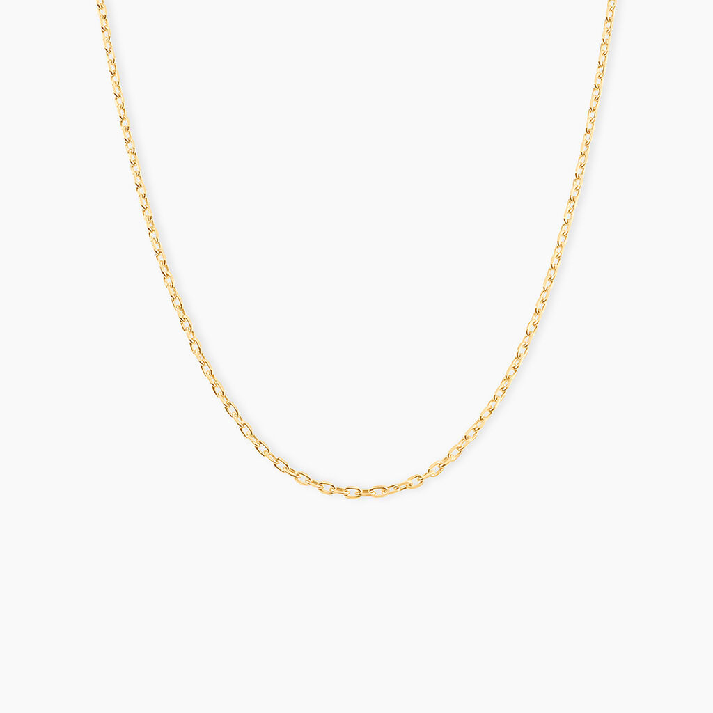 Cha&icirc;ne Igoa Maille For&ccedil;at Diamantee Or Jaune - Chaines Femme | Histoire d&rsquo;Or