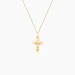 Pendentif Damian Croix Or Jaune - Pendentifs Bapt&ecirc;me Famille | Histoire d&rsquo;Or