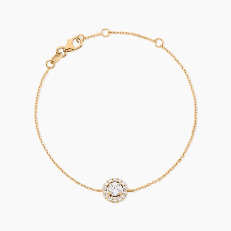 Bracelet Annissa Plaqu&eacute; Or Jaune Oxyde De Zirconium - Bracelets Femme | Histoire d&rsquo;Or