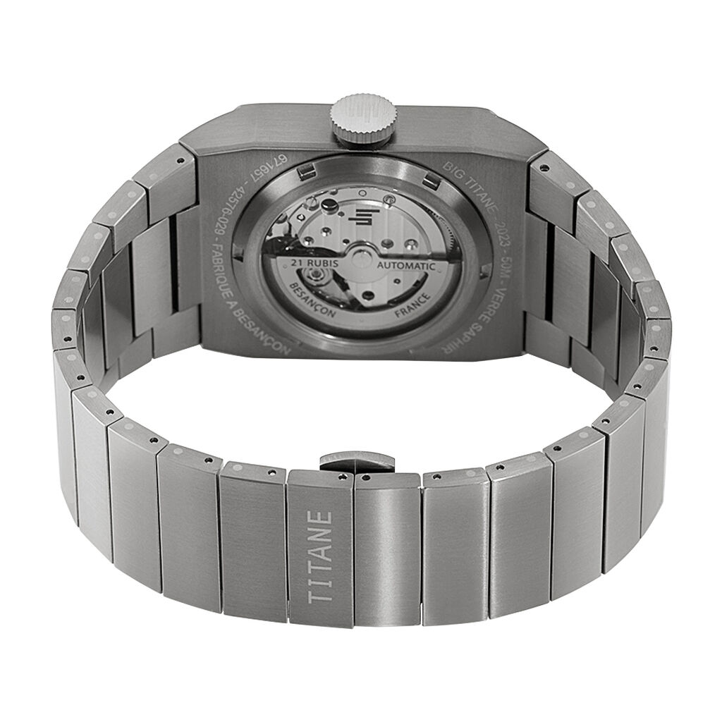 Montre Lip Big Titane Noir - Montres Homme | Histoire d&rsquo;Or