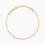 Bracelet Melvina Argent Dor&eacute; A L'Or 750/1000 - Bijoux sans pierre Femme | Histoire d&rsquo;Or