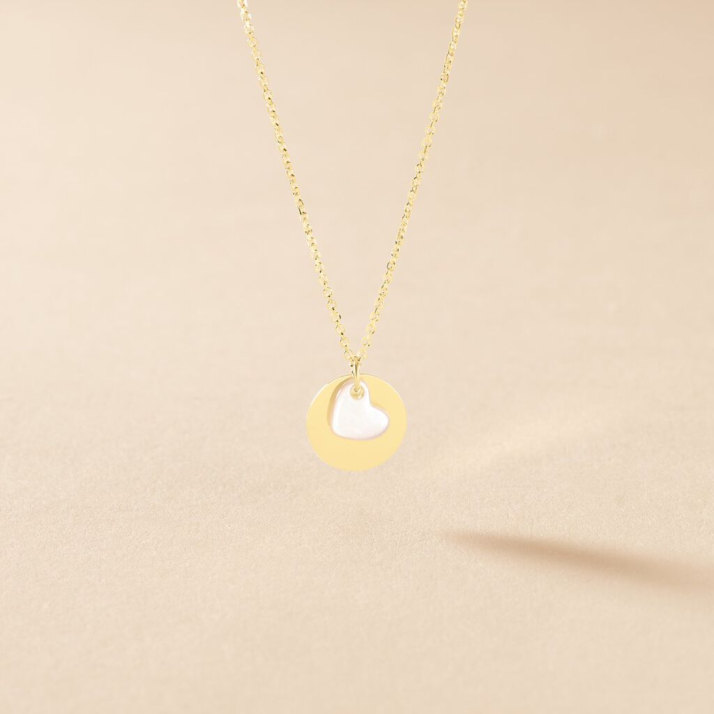 Collier Cleomelia Pastille Or Jaune - Cadeaux de naissance Enfant | Histoire d&rsquo;Or