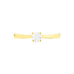 Bague Solitaire Victoria Or Jaune Diamant - Bagues solitaires Femme | Histoire d&rsquo;Or