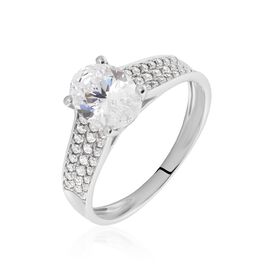 Bague Or Blanc Morganenn Oxyde - Bagues solitaires Femme | Histoire d’Or