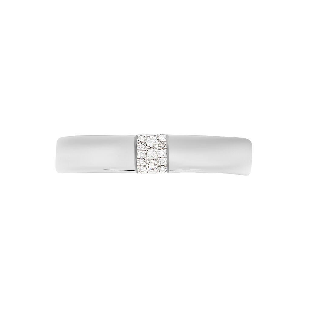 Bague Hajila Or Blanc Diamant - Bagues avec pierre Femme | Histoire d’Or
