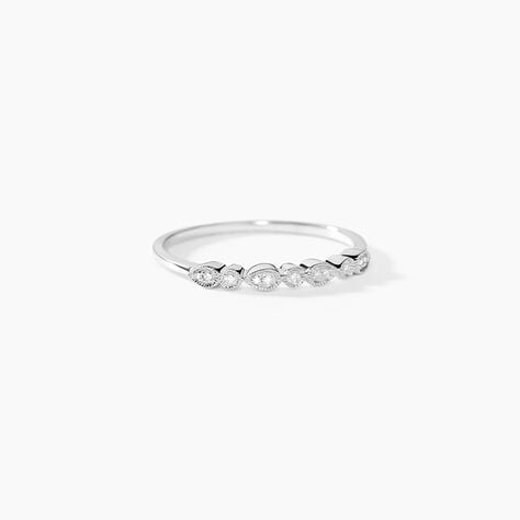 Alliance Robina Or Blanc Diamant - Alliances avec pierres  | Histoire d&rsquo;Or