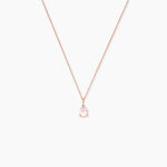 Collier Goutte Or Rose Quartz - F&ecirc;te des m&egrave;res Femme | Histoire d&rsquo;Or