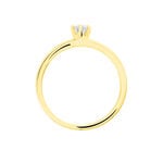 Bague Solitaire Natalia Or Jaune Diamant - Bagues solitaires Femme | Histoire d&rsquo;Or