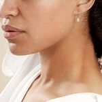 Boucles D'oreilles Pendantes Goutte Or Jaune Oxyde De Zirconium - Boucles d'oreilles pendantes Femme | Histoire d&rsquo;Or