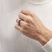 Bague Acier Noir Rick - Bagues fantaisie Homme | Histoire d’Or