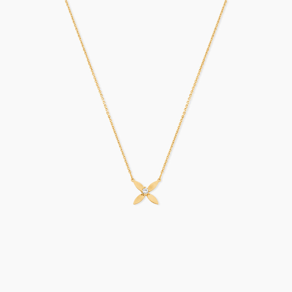 Collier Deodan Or Jaune Oxyde De Zirconium - F&ecirc;te des m&egrave;res Femme | Histoire d&rsquo;Or