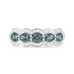 Bague Margaux Or Blanc Aigue Marine Et Diamant - Bagues avec pierre Femme | Histoire d&rsquo;Or