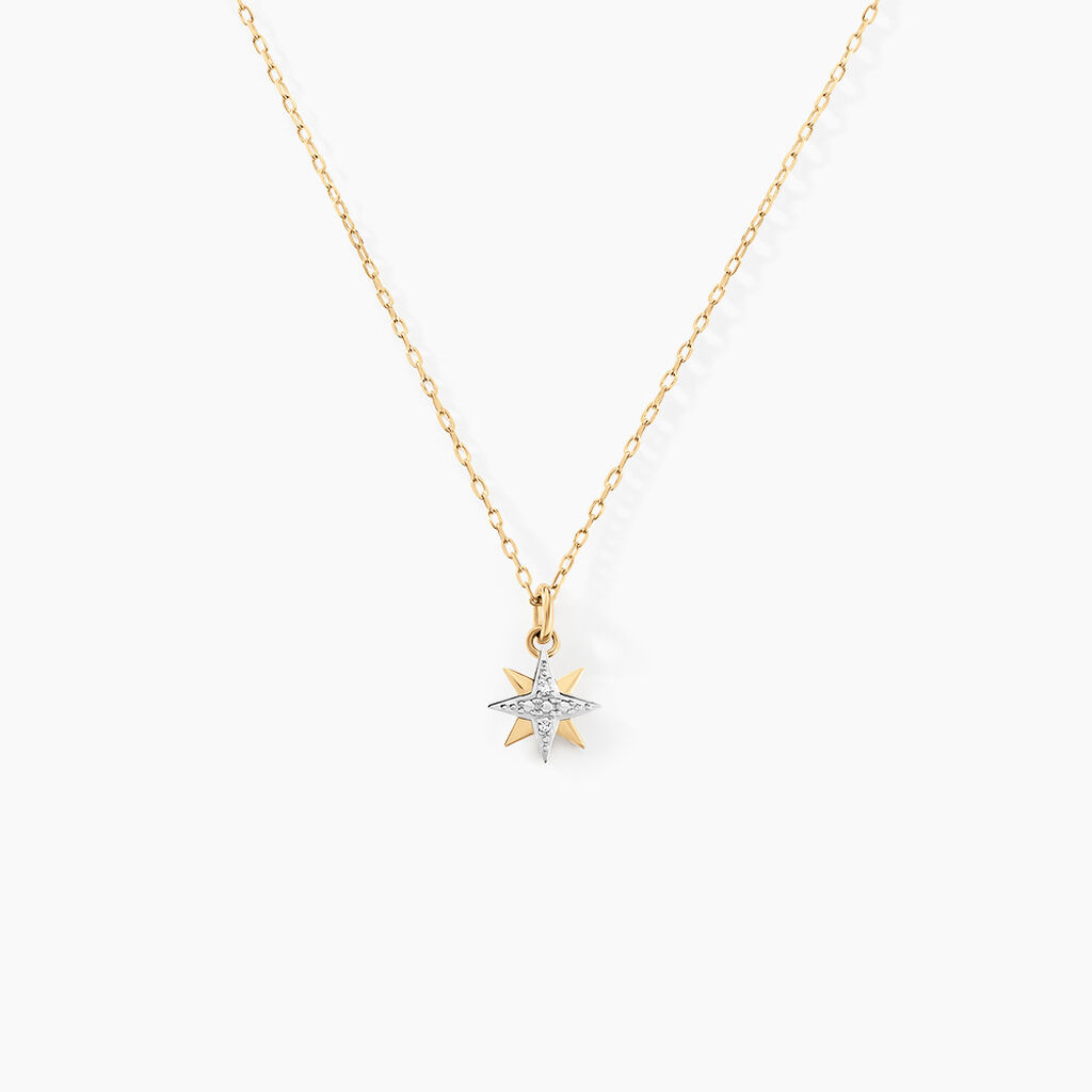 Collier Vangelis Or Jaune Diamant
