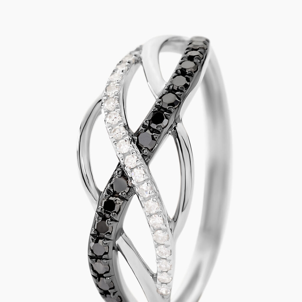 Bague Amara Or Blanc Diamant - Bagues avec pierre Femme | Histoire d’Or