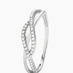 Bague Ursulla Or Blanc Diamant - Bagues avec pierre Femme | Histoire d&rsquo;Or