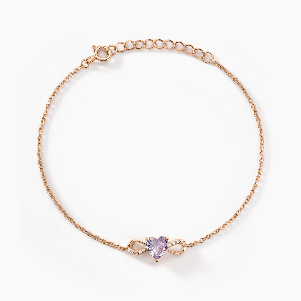 Bracelet Atieno Argent Rose Oxyde De Zirconium