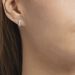 Boucles D'oreilles Puces Izefia Or Blanc Oxyde De Zirconium - Clous d'oreilles Femme | Histoire d’Or
