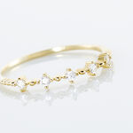 Bague Maximilienne Or Jaune Oxyde De Zirconium - Bagues avec pierre Femme | Histoire d&rsquo;Or