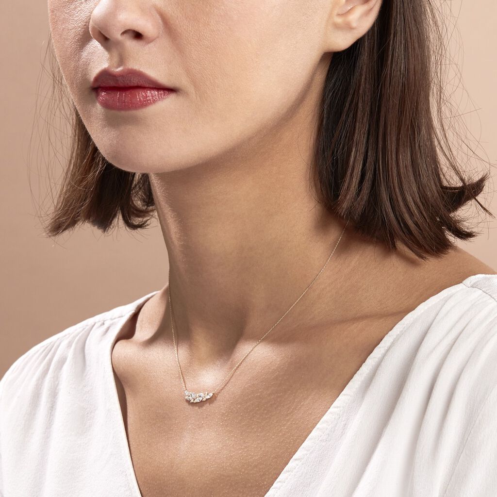 Collier Alexine Or Jaune Oxyde De Zirconium - Colliers Femme | Histoire d’Or