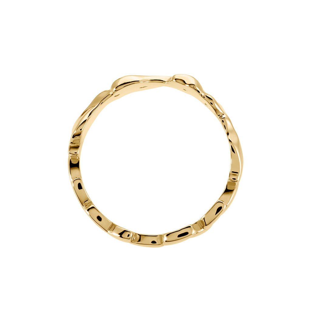 Bague Organic Plaqué Or Jaune - Bagues fantaisie Femme | Histoire d’Or