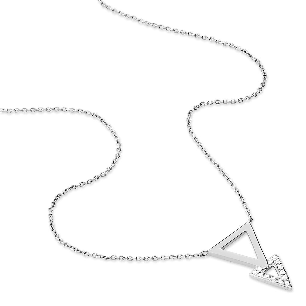 Collier Joy Or Blanc Diamant - Colliers Femme | Histoire d’Or