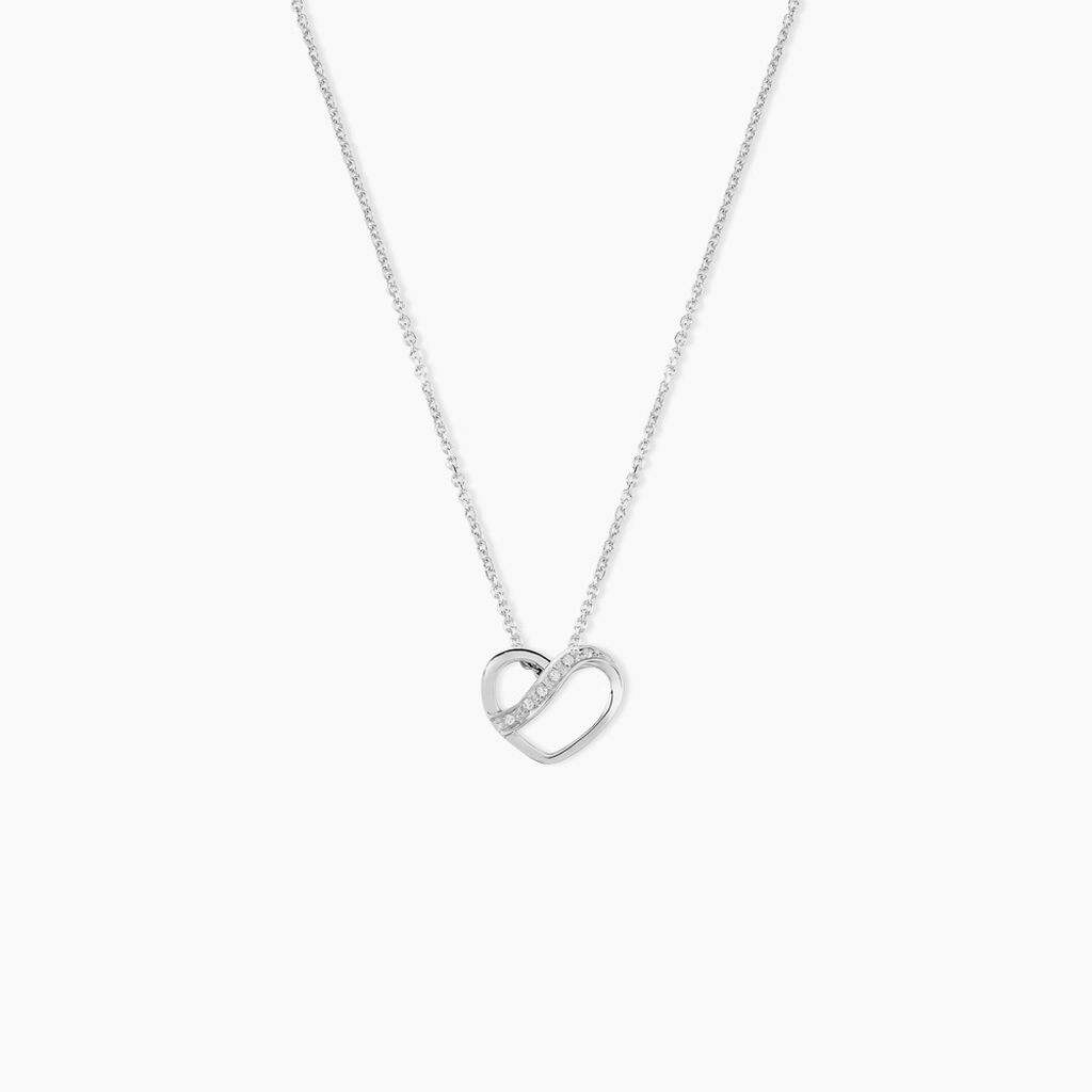 Collier Or Blanc Juliane Diamants - Colliers Femme | Histoire d’Or