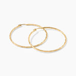 Cr&eacute;oles Argent Dor&eacute; A L'Or 750/1000 - Boucles d'oreilles cr&eacute;oles Femme | Histoire d&rsquo;Or