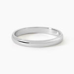 Aphroditia Demi Jonc Bombe Trouwring Wit Platina - Alliances Unisex | Histoire d&rsquo;Or