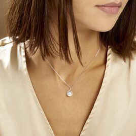 Collier Lucinda Or Blanc Perle De Culture Et Oxyde De Zirconium - Colliers Femme | Histoire d’Or