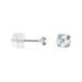 Boucles D'oreilles Puces Daria Or Blanc Oxyde De Zirconium - Clous d'oreilles Femme | Histoire d’Or