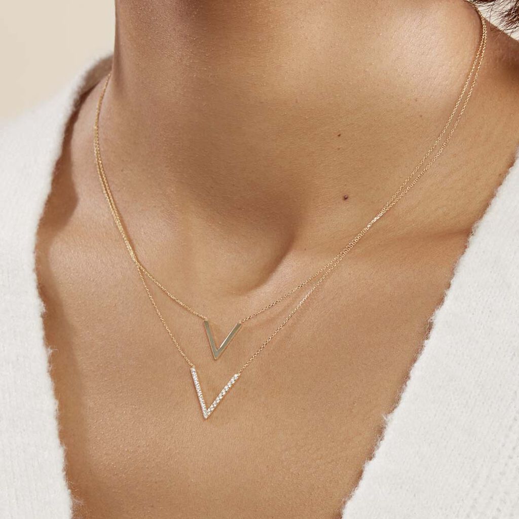 Collier Daina Or Jaune Oxyde De Zirconium - Colliers Femme | Histoire d’Or
