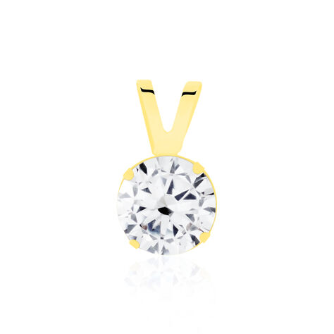 Pendentif Kitra Or Jaune Oxyde De Zirconium - Pendentifs Femme | Histoire d’Or