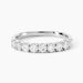 Demi Alliance Hera Platine Blanc Diamant - Alliances Femme | Histoire d’Or