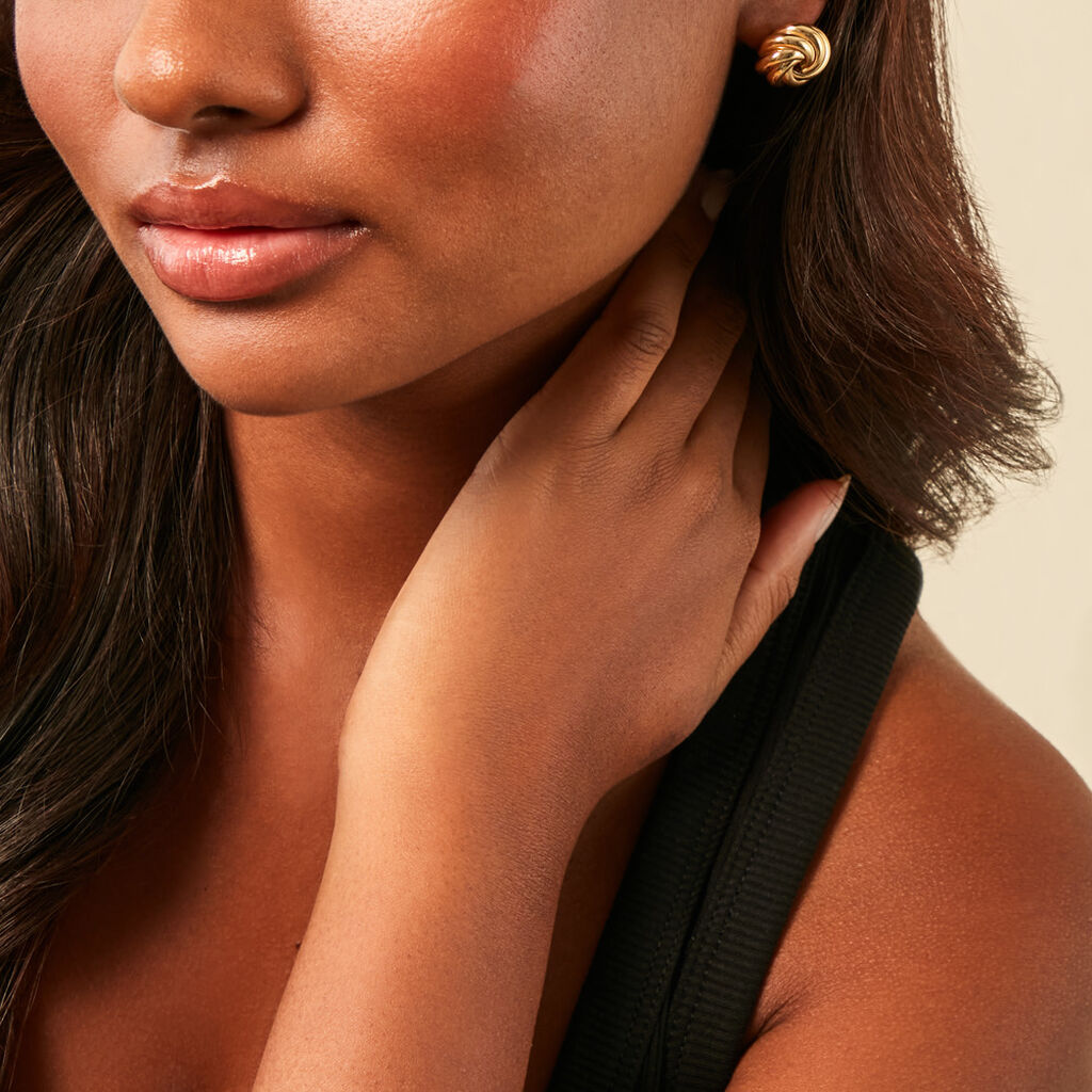 Boucles D'Oreilles Puces Gilad Or Jaune - Clous d'oreilles Femme | Histoire d’Or