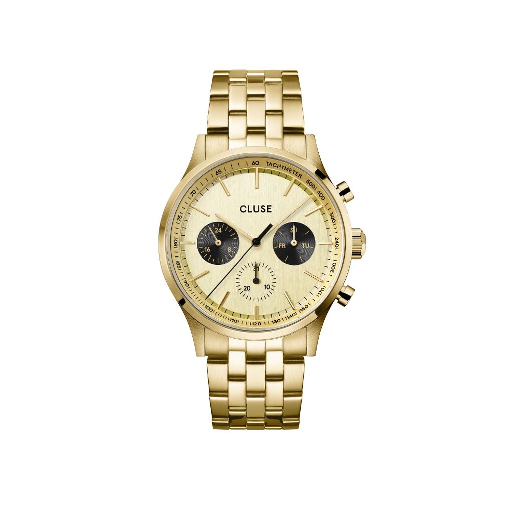 Montre Cluse Antheor Multifonction Doré