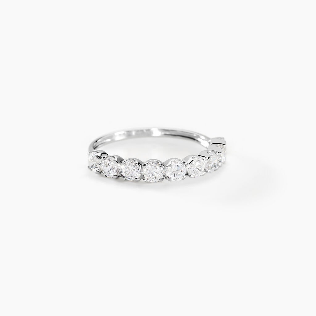 Alliance Marlin Or Blanc Oxyde De Zirconium - Alliances Femme | Histoire d&rsquo;Or