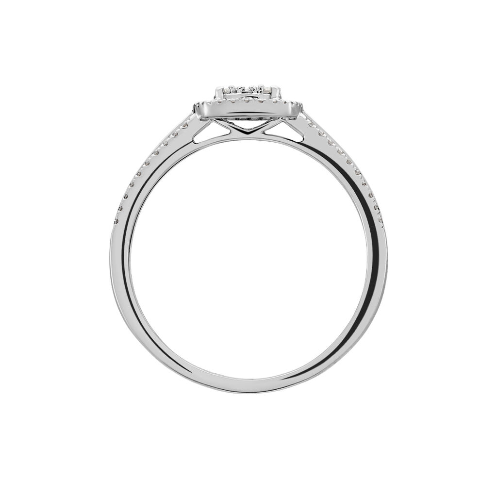 Bague Eleonoora Platine Blanc Diamant - Bagues avec pierre Femme | Histoire d’Or
