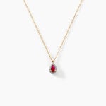 Collier Juliettina Or Jaune Rubis Diamant - Colliers Femme | Histoire d&rsquo;Or
