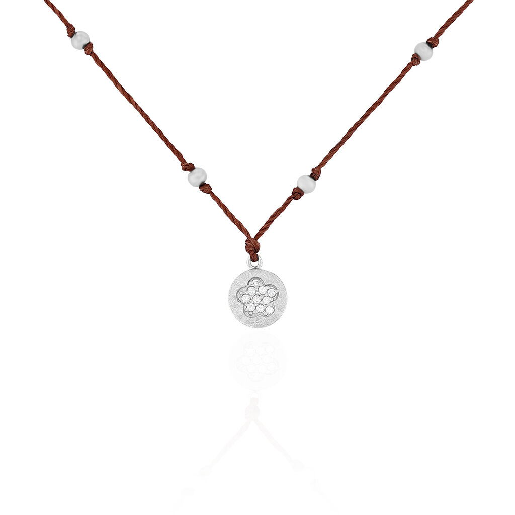 Collier Muguette Argent Blanc Oxyde De Zirconium - Colliers fantaisie Femme | Histoire d&rsquo;Or