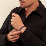 Bracelet Jourdan Cuir Noir - Bracelets Homme | Histoire d&rsquo;Or